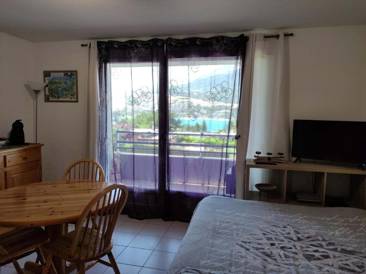 Studio Vue Sur Lac Et Montagne Savines Exterior photo
