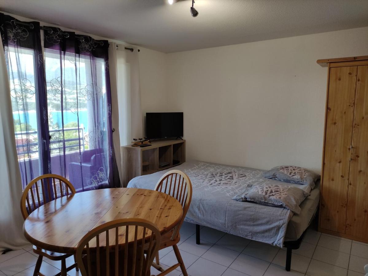 Studio Vue Sur Lac Et Montagne Savines Exterior photo